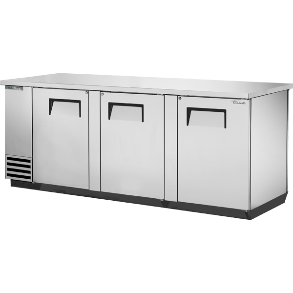 Solid Swing Door Stainless Steel Pass-Thru Back Bar Cooler with Hydrocarbon Refrigerant TBB4PTSHC