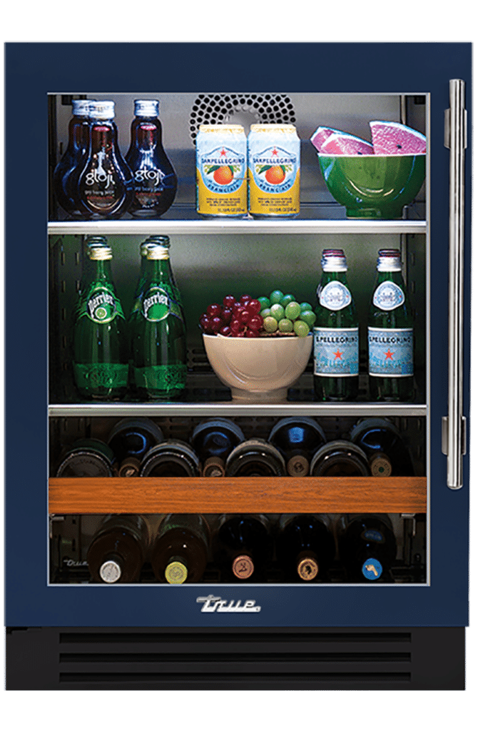 Undercounter Beverage Center, Left Hinged, Cobalt, Chrome Hardware TBC24LOGCDSK078H02