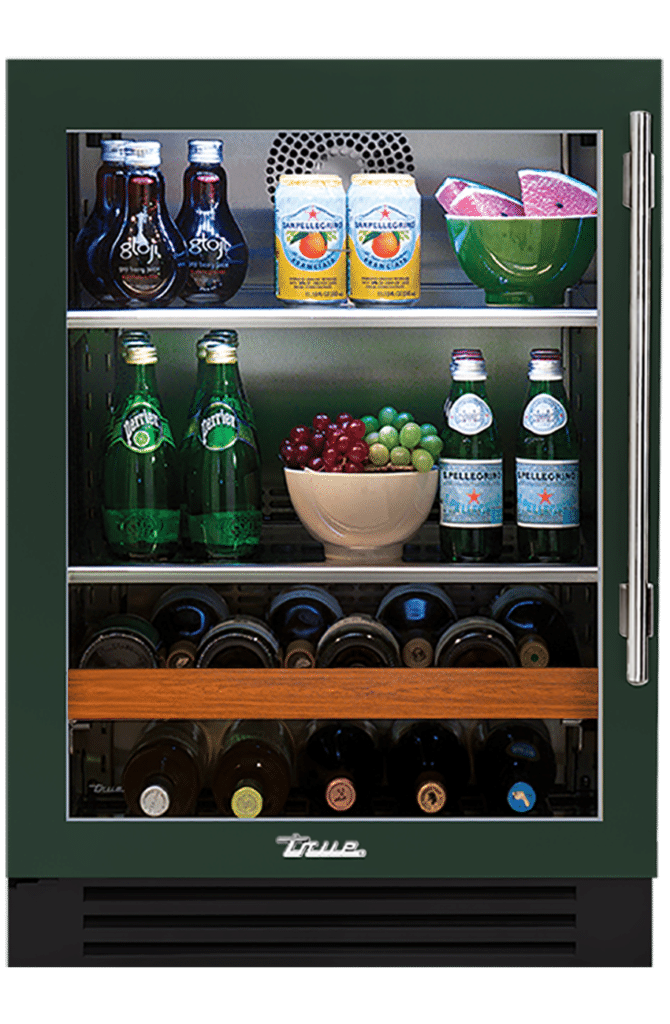 Undercounter Beverage Center, Left Hinged, Emerald, Chrome Hardware TBC24LOGCDSK086H02