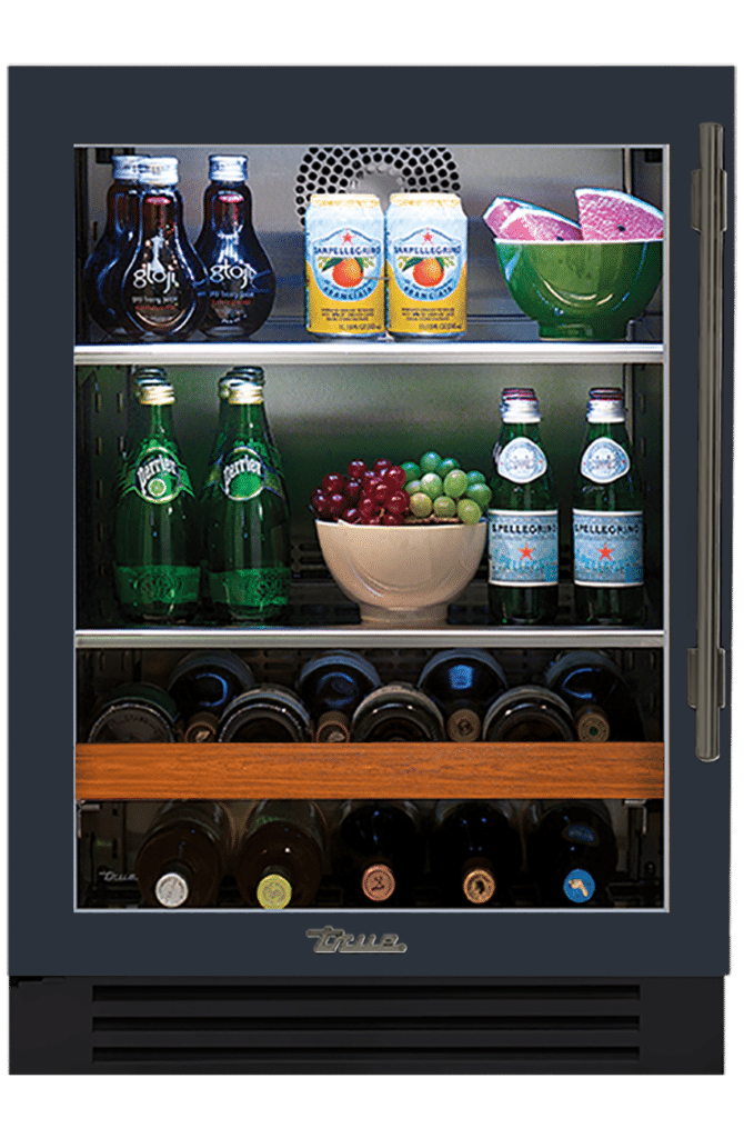 Undercounter Beverage Center, Left Hinged, Juniper, Pewter Hardware TBC24LOGCDSK104H05