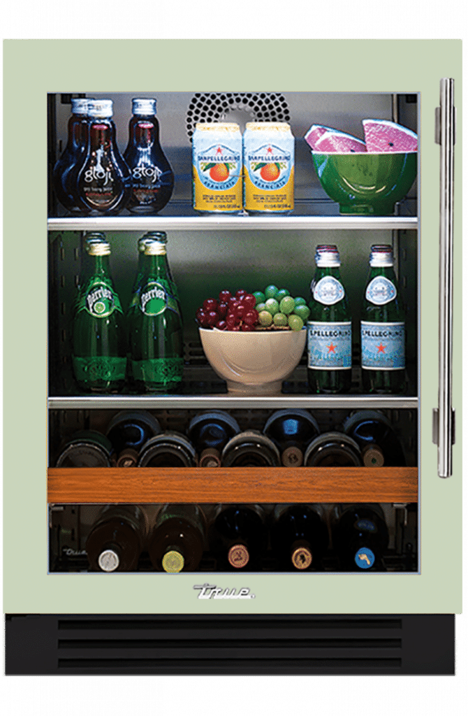 Undercounter Beverage Center, Left Hinged, Sage, Chrome Hardware TBC24LOGCDSK129H02