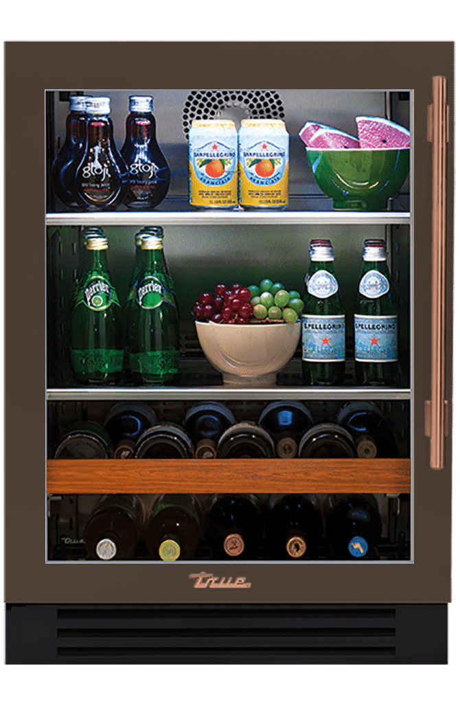 Undercounter Beverage Center, Left Hinged, Espresso, Copper Hardware TBC24LOGCDSK305H03