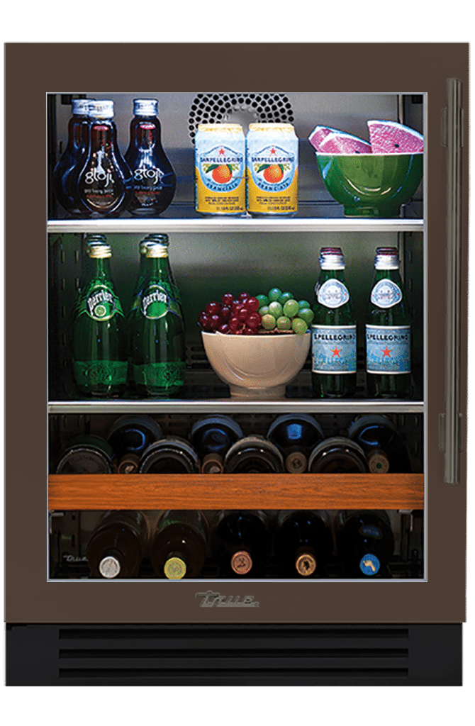 Undercounter Beverage Center, Left Hinged, Espresso, Pewter Hardware TBC24LOGCDSK305H05