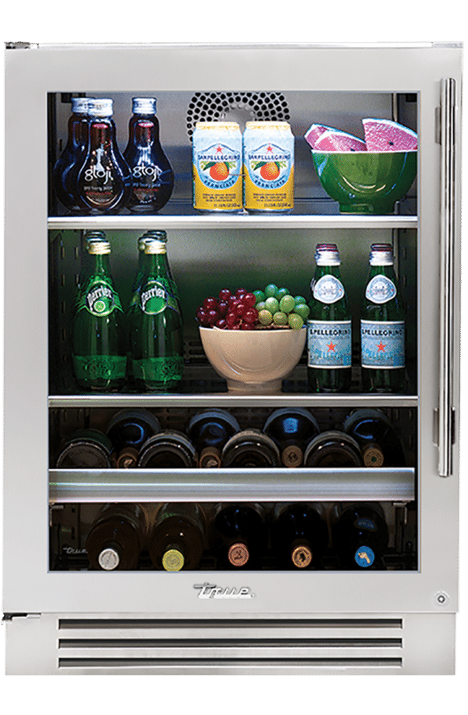 Undercounter Beverage Center, Left Hinged, Color Match, Chrome Hardware TBC24LOGCDSKXXXH02