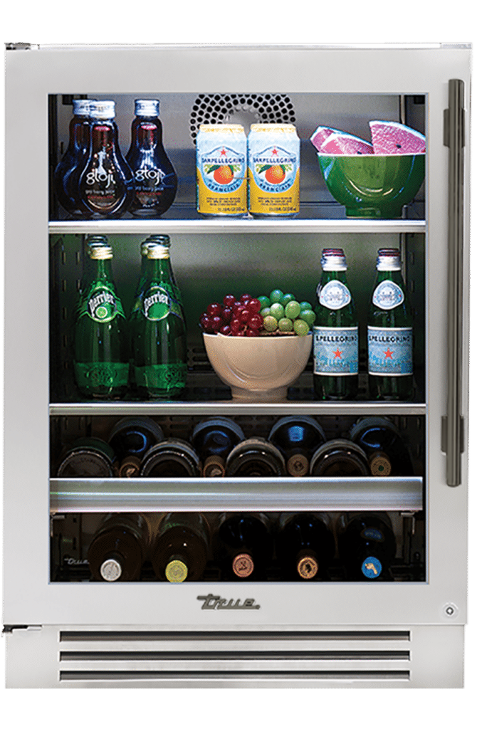 Undercounter Beverage Center, Left Hinged, Color Match, Pewter Hardware TBC24LOGCDSKXXXH05