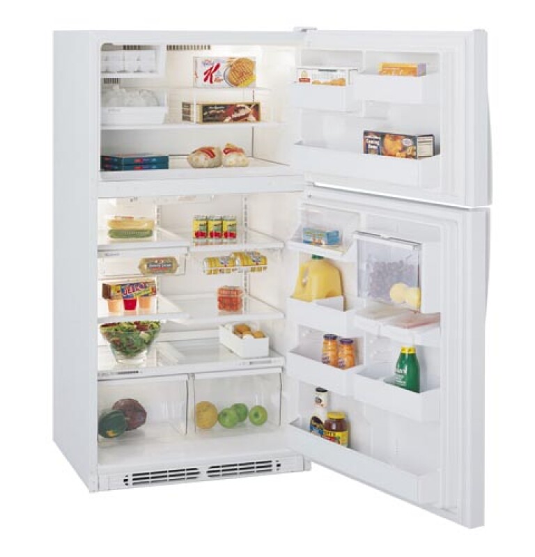 Profile Top Mount, No Frost, 699 Liters (Freezer 203 Liters), Spill Proof, Adjustable Humidity Bins TBG25PABWW