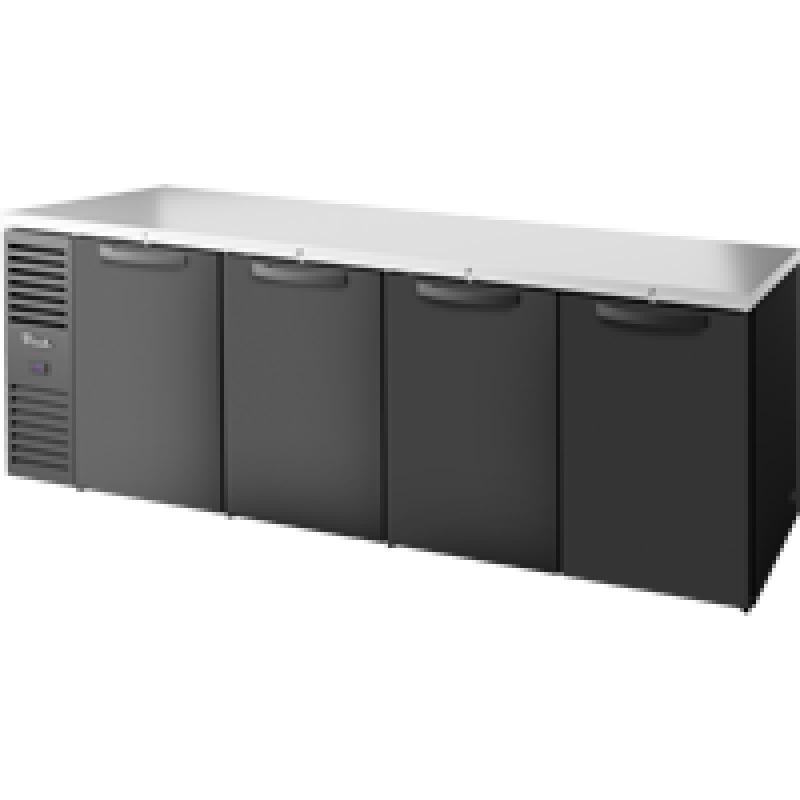 Reach-In Single Zone Refrigerator with Left Side Refrigeration System. Black Exterior and Solid Swing Doors TBR108RISZ1LBSSSS1