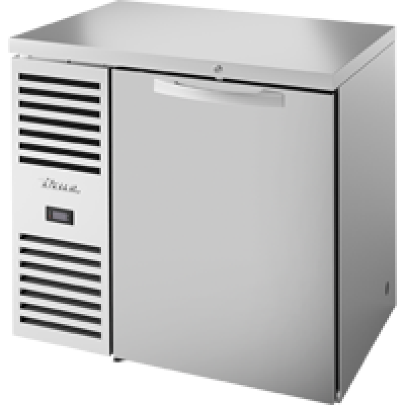 Reach-In Single Zone Refrigerator with Left Side Refrigeration System. Stainless Exterior and Solid Swing Doors TBR36RISZ1LSS1