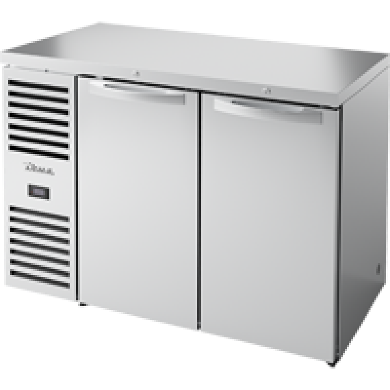 Reach-In Single Zone Refrigerator with Left Side Refrigeration System. Stainless Exterior and Solid Swing Doors TBR48RISZ1LSSS1