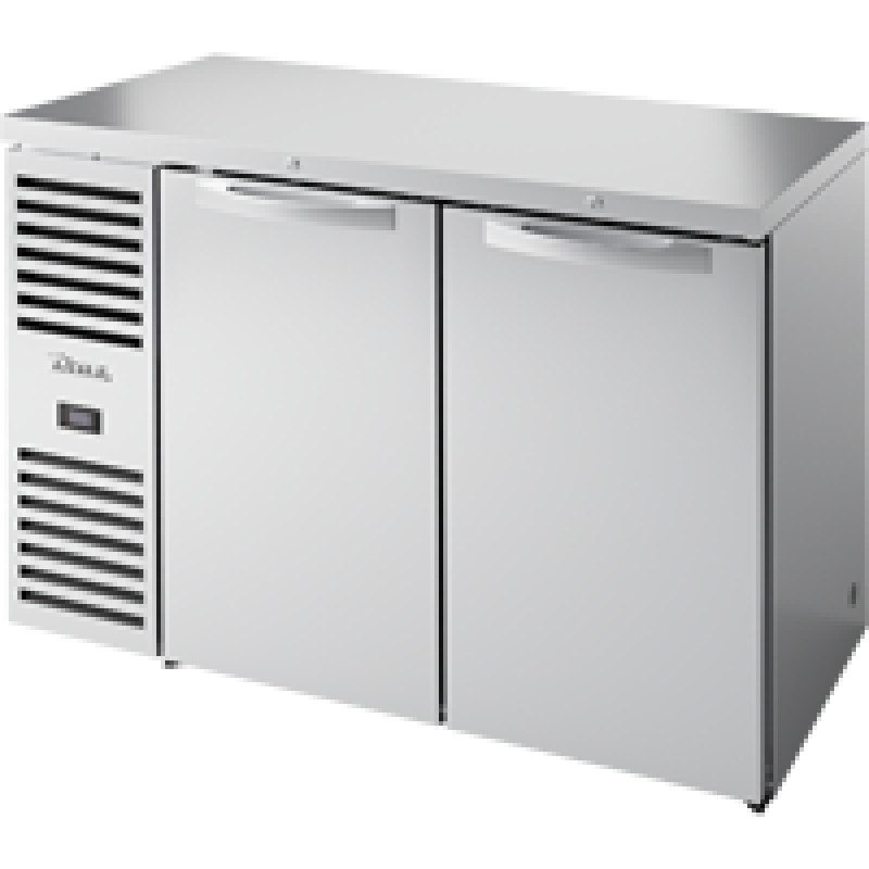 Reach-In Single Zone Refrigerator with Left Side Refrigeration System. Stainless Exterior and Solid Swing Doors TBR52RISZ1LSSS1
