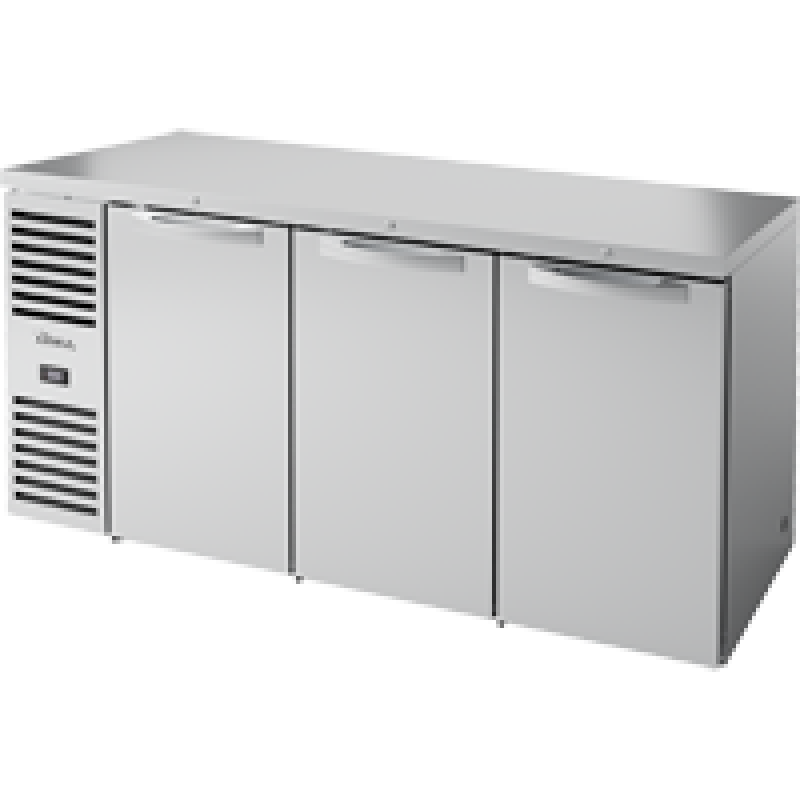 Reach-In Single Zone Refrigerator with Left Side Refrigeration System. Stainless Exterior and Solid Swing Doors TBR72RISZ1LSSSS1