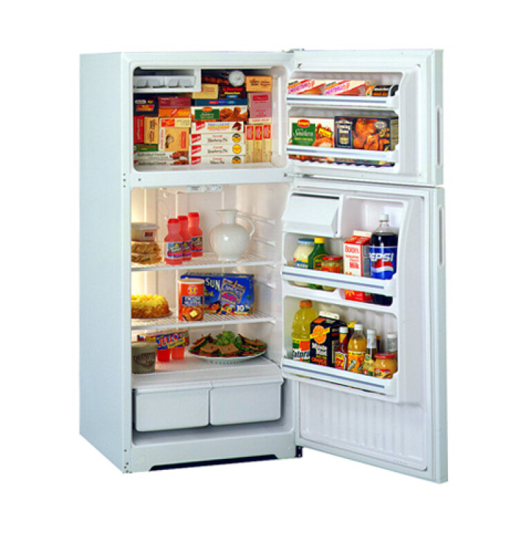 GE "S" Series 14.4 Cu. Ft. Top-Mount No-Frost Refrigerator White TBX14SYBRWW Picture 1