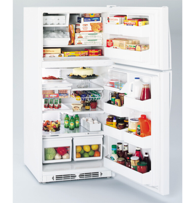 GE Profile 19.0 Cu. Ft. Top-Mount No-Frost Refrigerator Black TBX19PABBB Picture 1