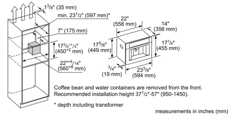 Built-in Coffee Machine TCM24TS