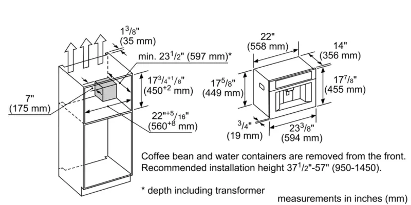 Built-in Coffee Machine TCM24TS