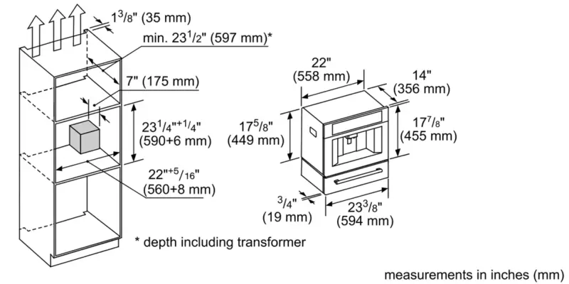 Built-in Coffee Machine TCM24TS