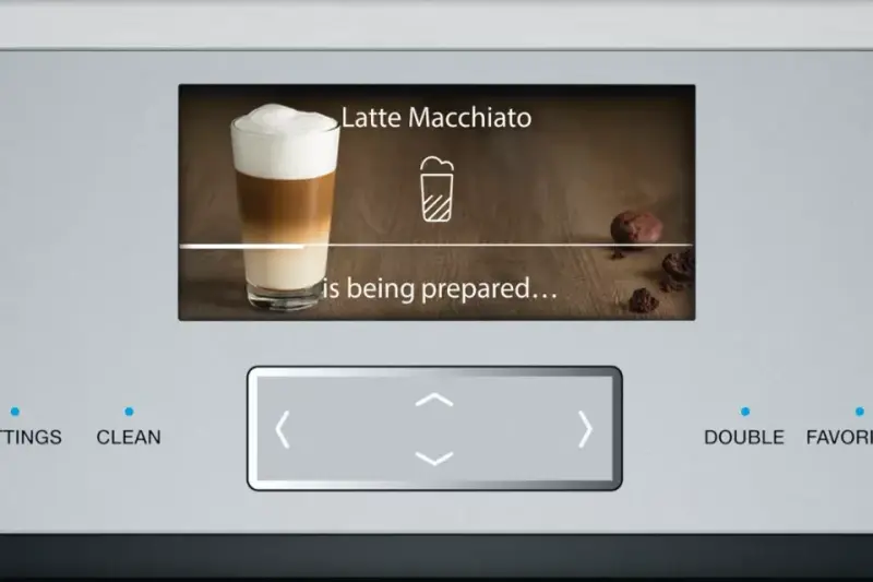Store up to 8 personalized beverages presets