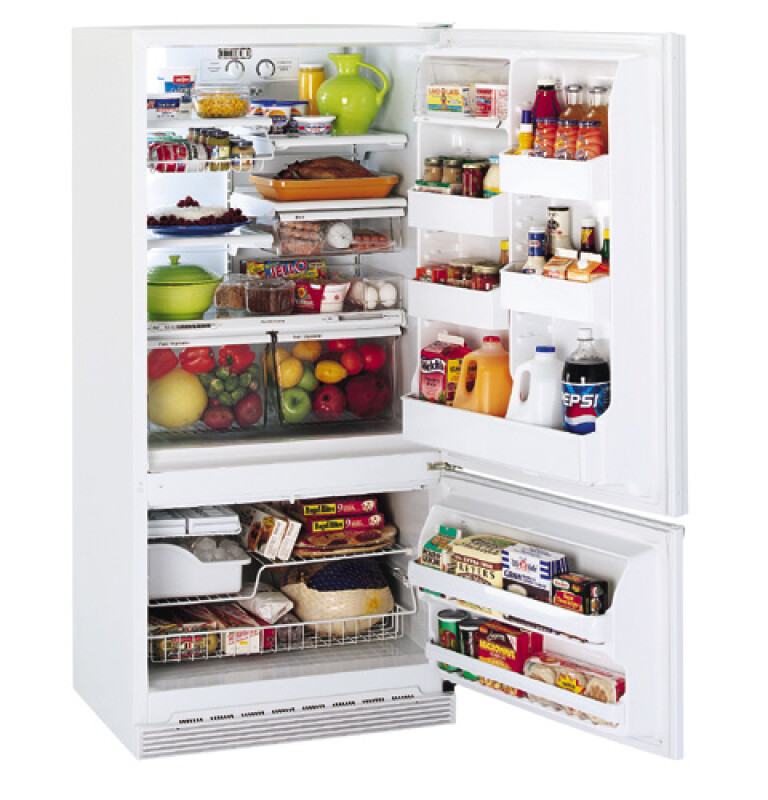 17.6 Cu. Ft. Bottom-Freezer Refrigerator with Freezer Compartment Door TCX18PADWW