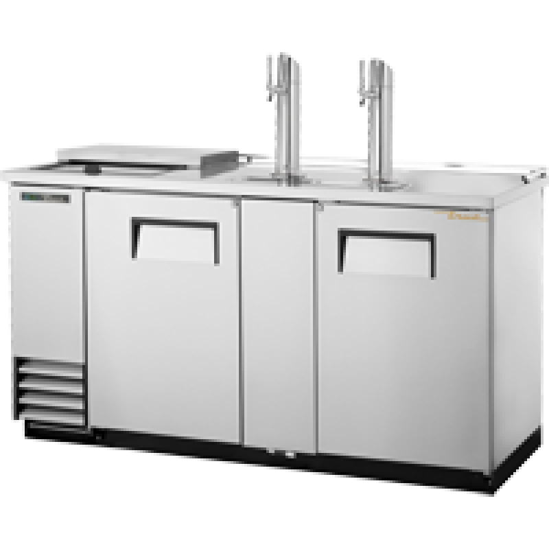 Solid Swing Door Stainless Steel Club Top Direct Draw Beer Dispenser with Hydrocarbon Refrigerant TDD3CTSHC