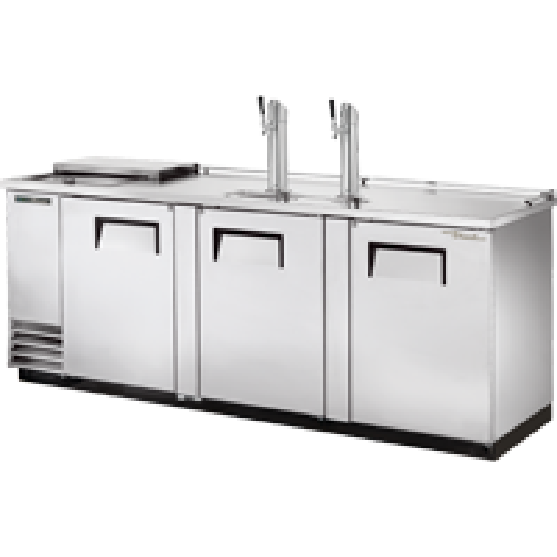 Solid Swing Door Stainless Steel Club Top Direct Draw Beer Dispenser with Hydrocarbon Refrigerant TDD4CTSHC