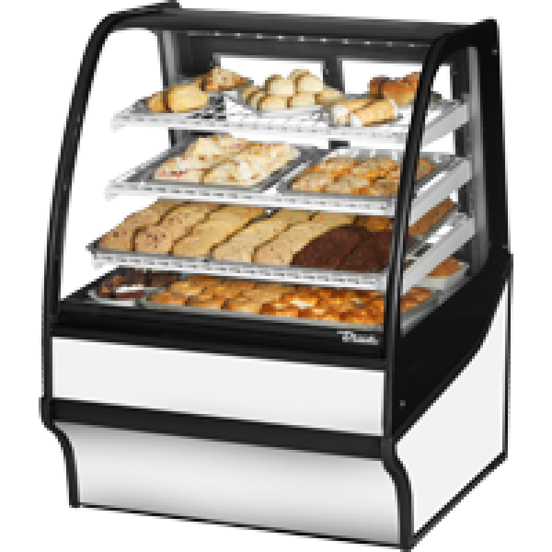 Curved Glass, Glass End Dry Case with White Exterior and White Interior TDMDC36GEGEWW