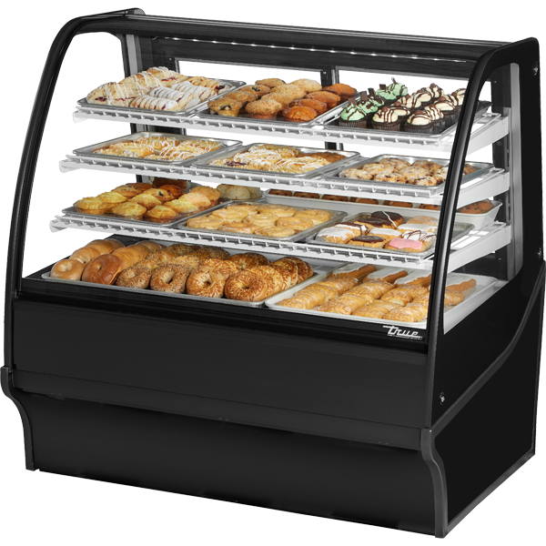 Curved Glass, Glass End Dry Case with Black Exterior and White Interior TDMDC48GEGEBW