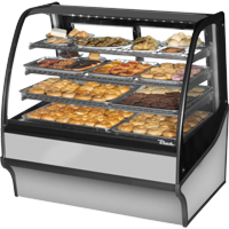 Curved Glass, Glass End Dry Case with Stainless Exterior and Stainless Interior TDMDC48GEGESS