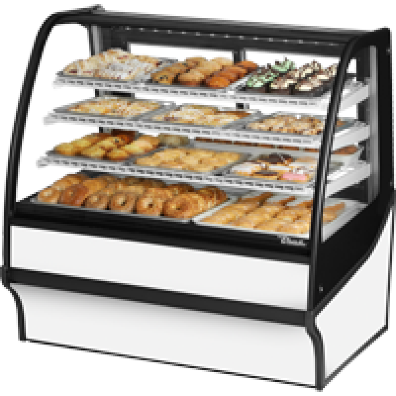 Curved Glass, Glass End Dry Case with White Exterior and White Interior TDMDC48GEGEWW