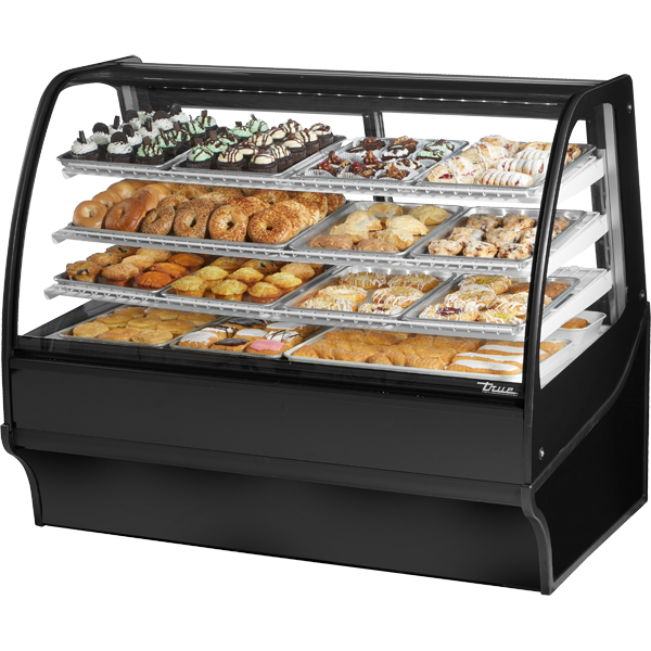 Curved Glass, Glass End Dry Case with Black Exterior and White Interior TDMDC59GEGEBW