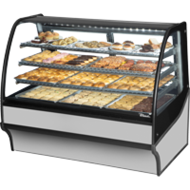 Curved Glass, Glass End Dry Case with Stainless Exterior and Stainless Interior TDMDC59GEGESS