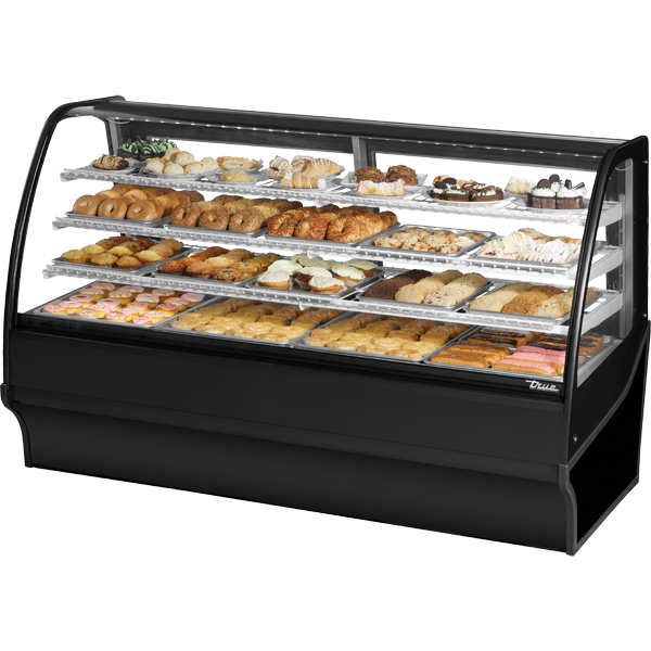 Curved Glass, Glass End Dry Case with Black Exterior and White Interior TDMDC77GEGEBW