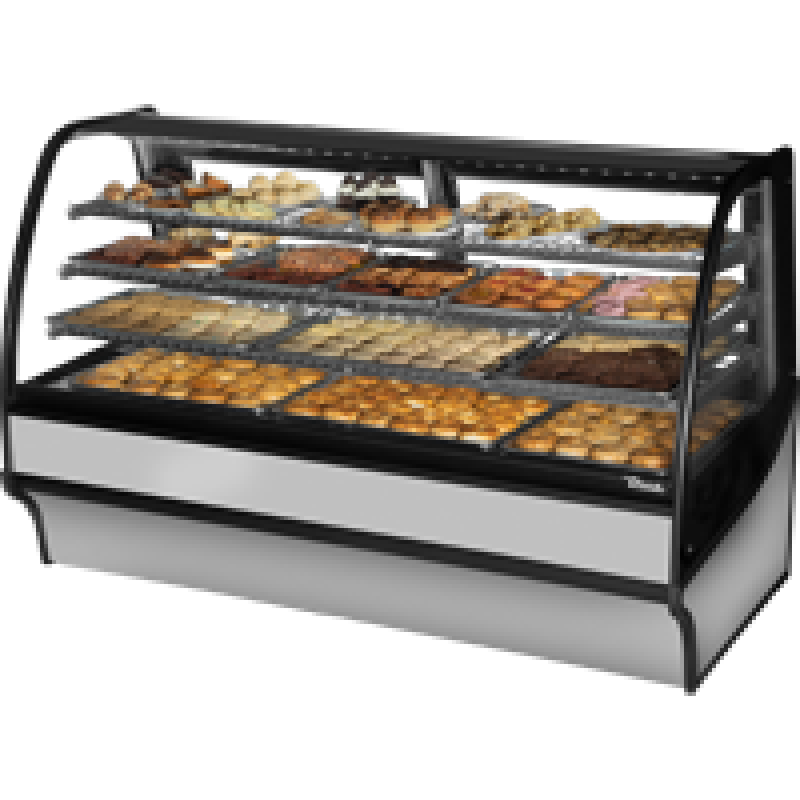 Curved Glass, Glass End Dry Case with Stainless Exterior and Stainless Interior TDMDC77GEGESS
