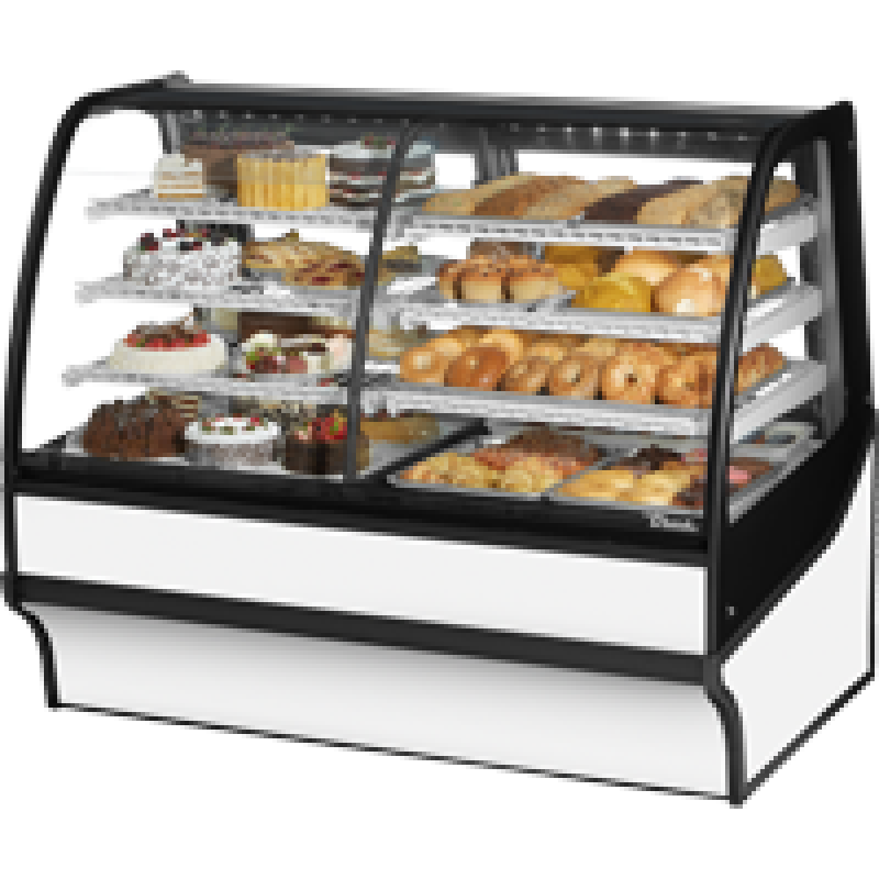 Curved Glass, Glass End Dual Zone with White Exterior and White Interior TDMDZ59GEGEWW