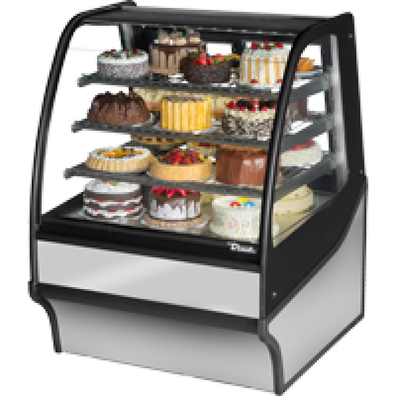 Curved Glass, Glass End Refrigerator with Stainless Exterior and Stainless Interior TDMR36GEGESS