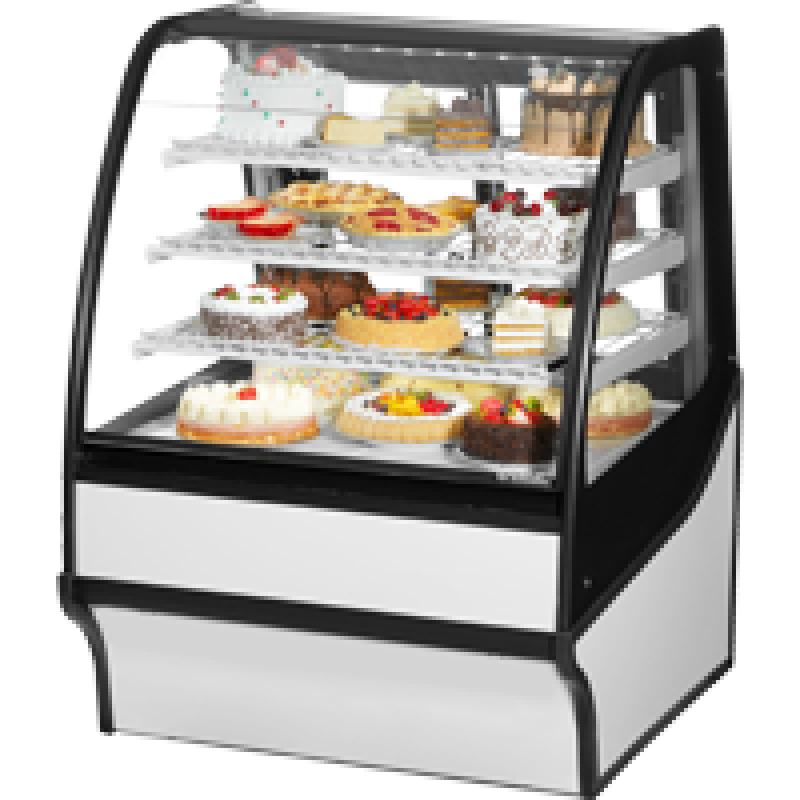Curved Glass, Glass End Refrigerator with White Exterior and White Interior TDMR36GEGEWW