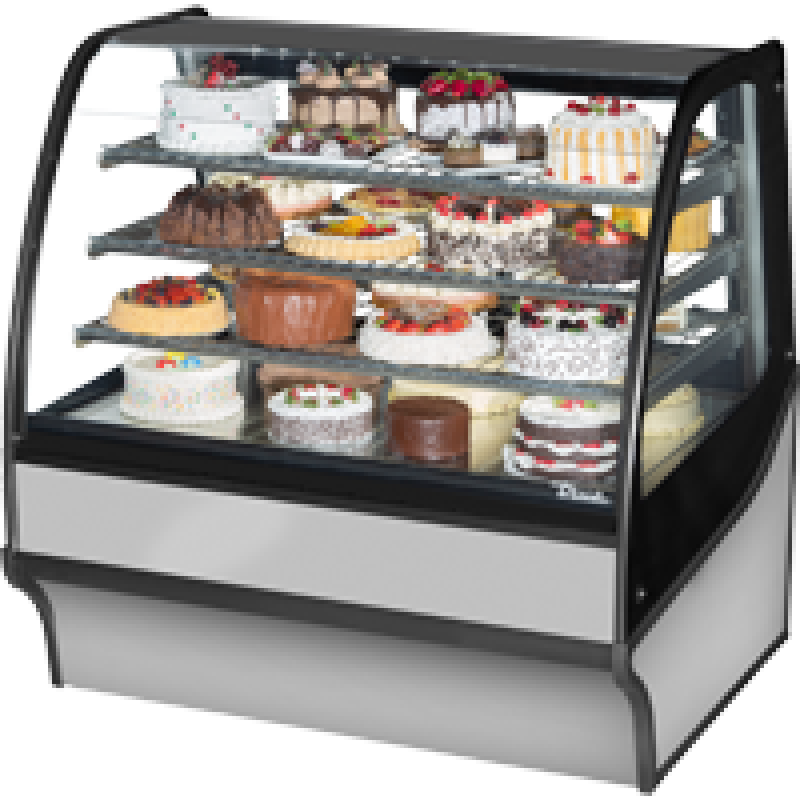 Curved Glass, Glass End Refrigerator with Stainless Exterior and Stainless Interior TDMR48GEGESS