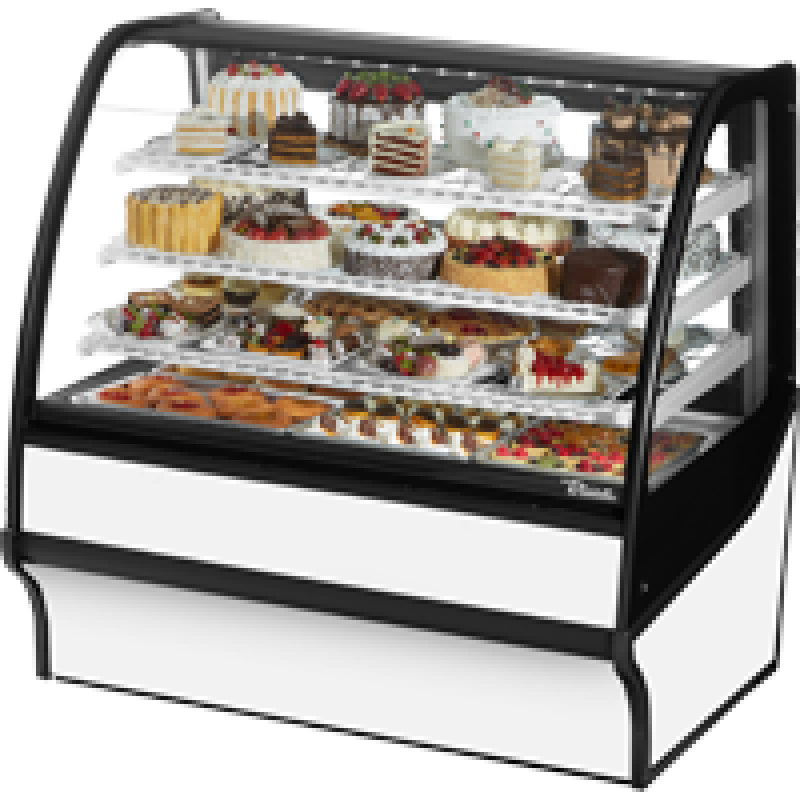 Curved Glass, Glass End Refrigerator with White Exterior and White Interior TDMR48GEGEWW