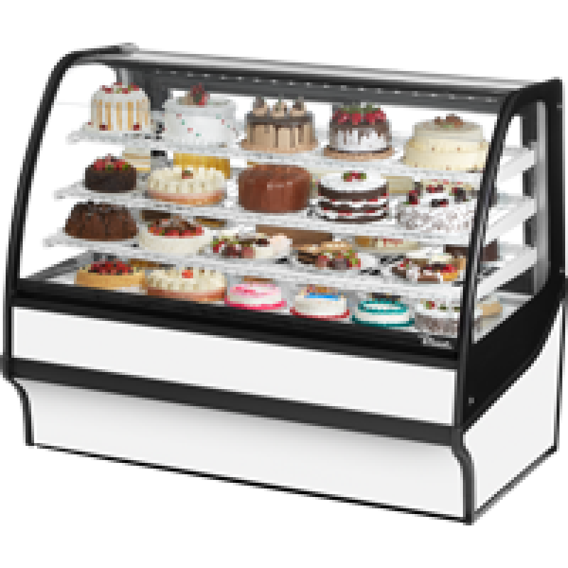 Curved Glass, Glass End Refrigerator with White Exterior and White Interior TDMR59GEGEWW