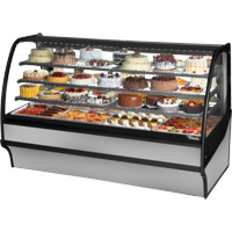 Curved Glass, Glass End Refrigerator with Stainless Exterior and Stainless Interior TDMR77GEGESS
