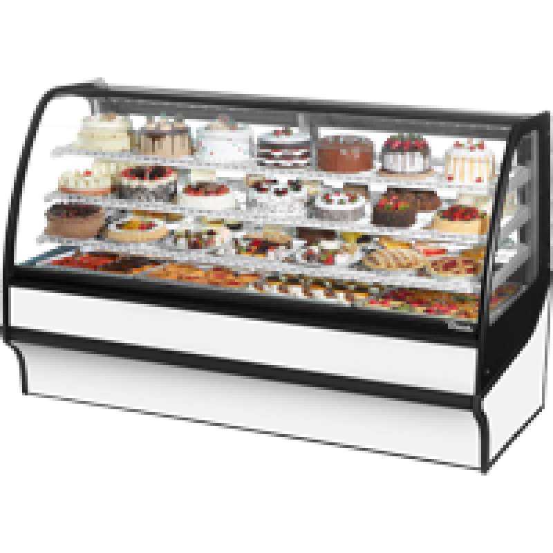 Curved Glass, Glass End Refrigerator with White Exterior and White Interior TDMR77GEGEWW