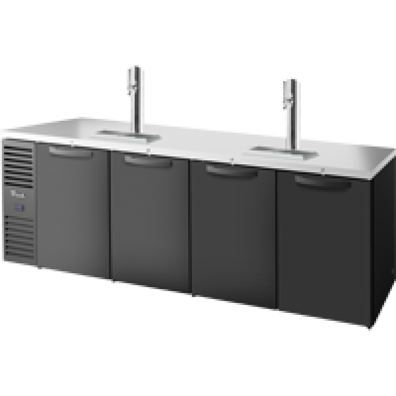 Reach-In Single Zone Refrigerator with Left Side Refrigeration System. Black Exterior and Solid Swing Doors TDR108RISZ1LBSSSS1
