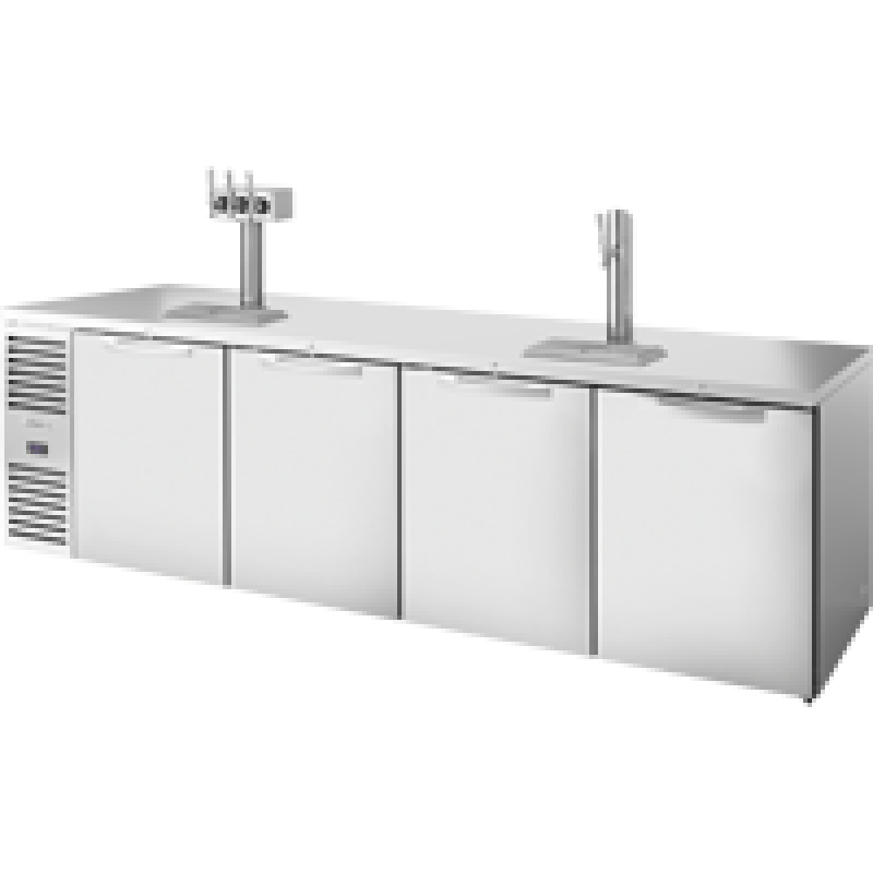 Reach-In Single Zone Refrigerator with Left Side Refrigeration System. Stainless Exterior and Solid Swing Doors TDR108RISZ1LSSSSS1