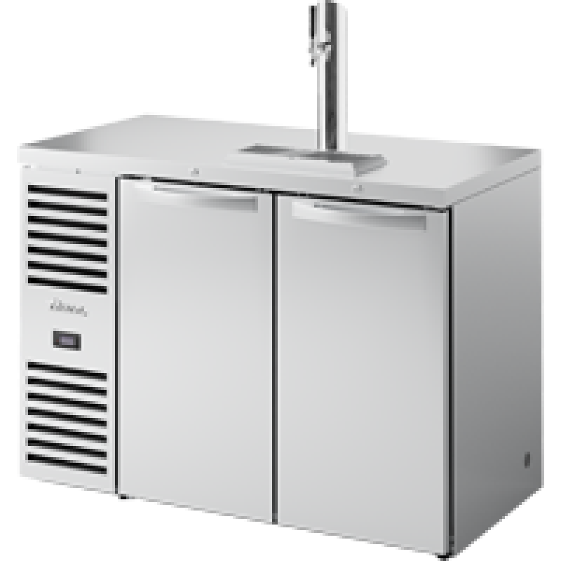 Reach-In Single Zone Refrigerator with Left Side Refrigeration System. Stainless Exterior and Solid Swing Doors TDR48RISZ1LSSS1