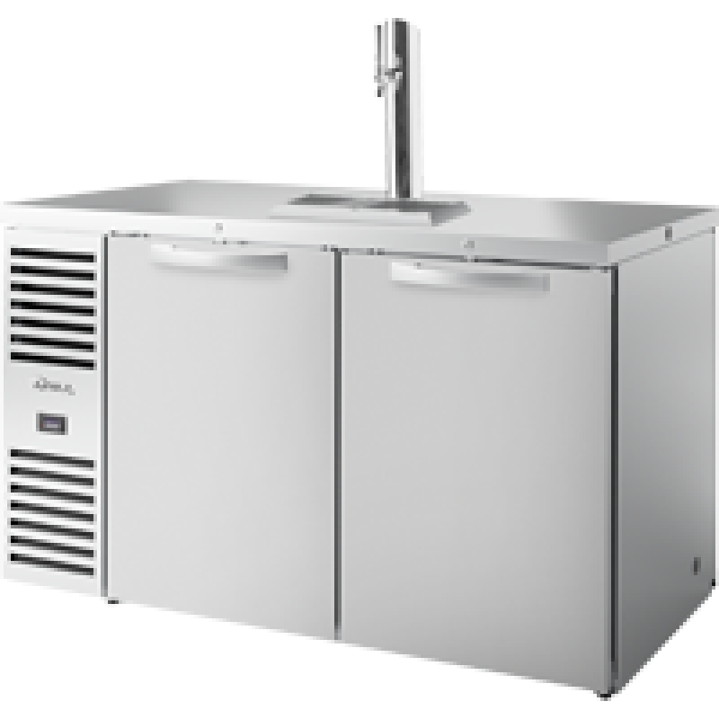 Pass-Thru Single Zone Refrigerator with Left Side Refrigeration System. Stainless Exterior and Solid Swing Doors TDR60PTSZ1LSSSSS1