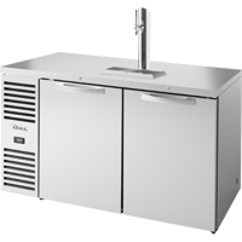 Reach-In Single Zone Refrigerator with Left Side Refrigeration System. Stainless Exterior and Solid Swing Doors TDR60RISZ1LSSS1