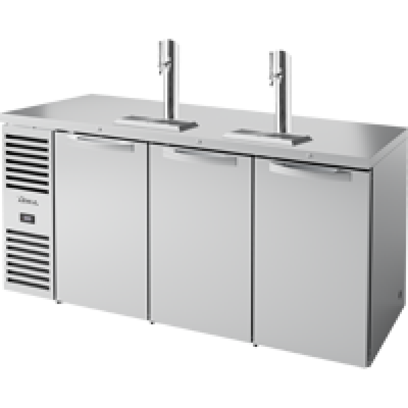 Reach-In Single Zone Refrigerator with Left Side Refrigeration System. Stainless Exterior and Solid Swing Doors TDR72RISZ1LSSSS1