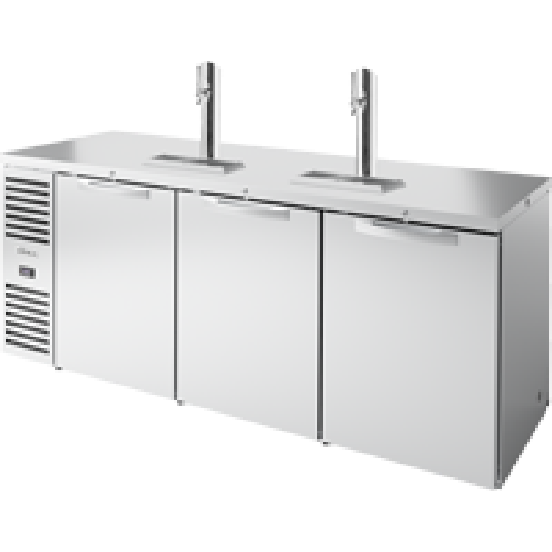 Pass-Thru Single Zone Refrigerator with Left Side Refrigeration System. Stainless Exterior and Solid Swing Doors TDR84PTSZ1LSSSSSSS1