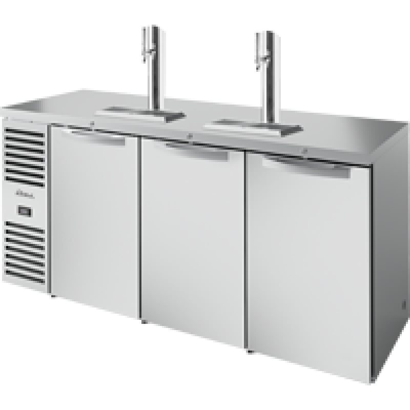 Reach-In Single Zone Refrigerator with Left Side Refrigeration System. Stainless Exterior and Solid Swing Doors TDR84RISZ1LSSSS1