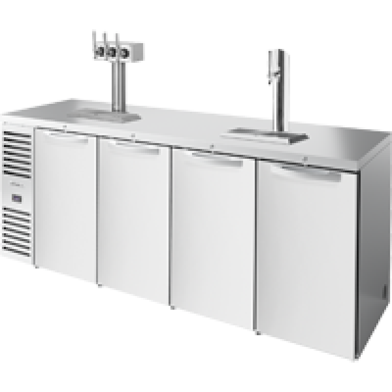 Reach-In Single Zone Refrigerator with Left Side Refrigeration System. Stainless Exterior and Solid Swing Doors TDR92RISZ1LSSSSS1