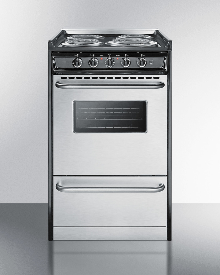 20" Wide Electric Coil Range TEM110BRWY